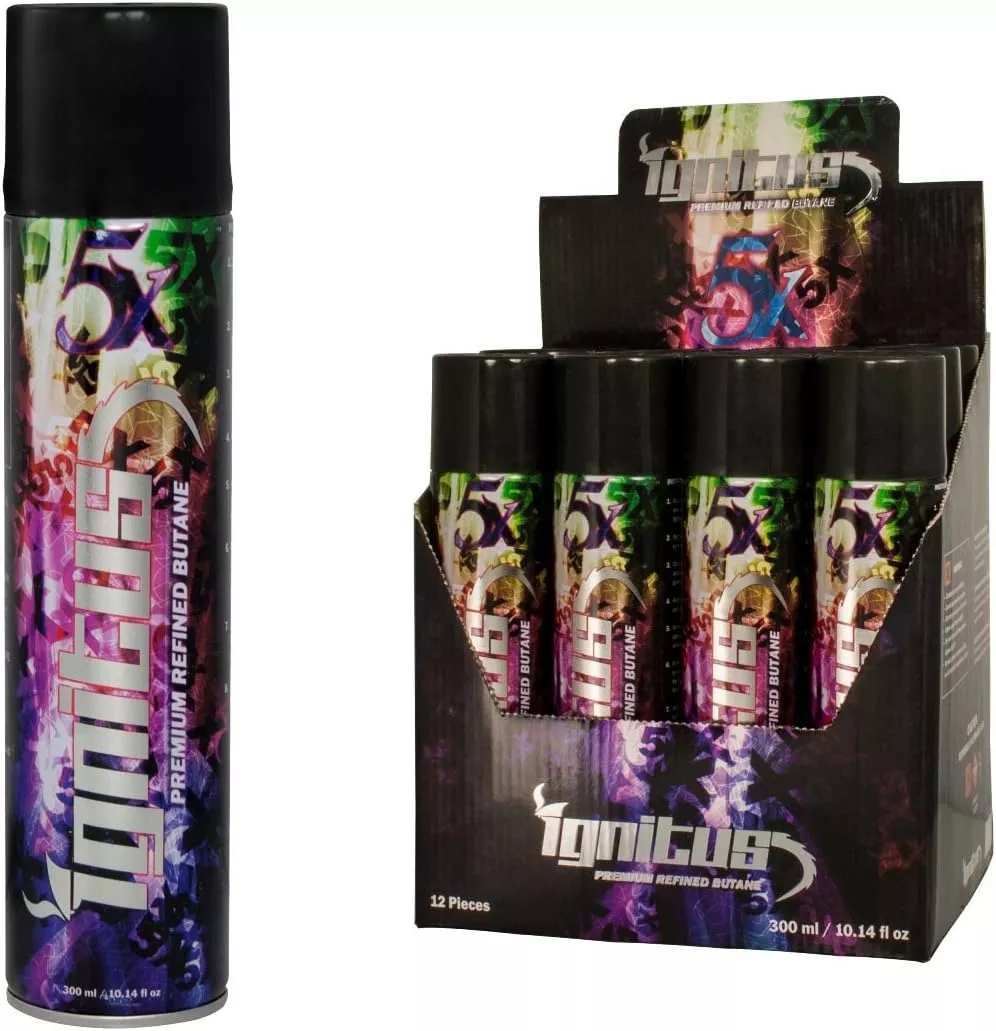 12 Cans 5X Premium Butane Refill