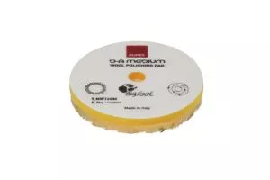 3 Inch RUPES Precision Pro Yellow D-A Medium Wool Polishing Pad