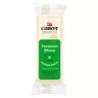 Сabot Vermont Sharp Cheddar Cheese, 8 oz, 8 Ounce
