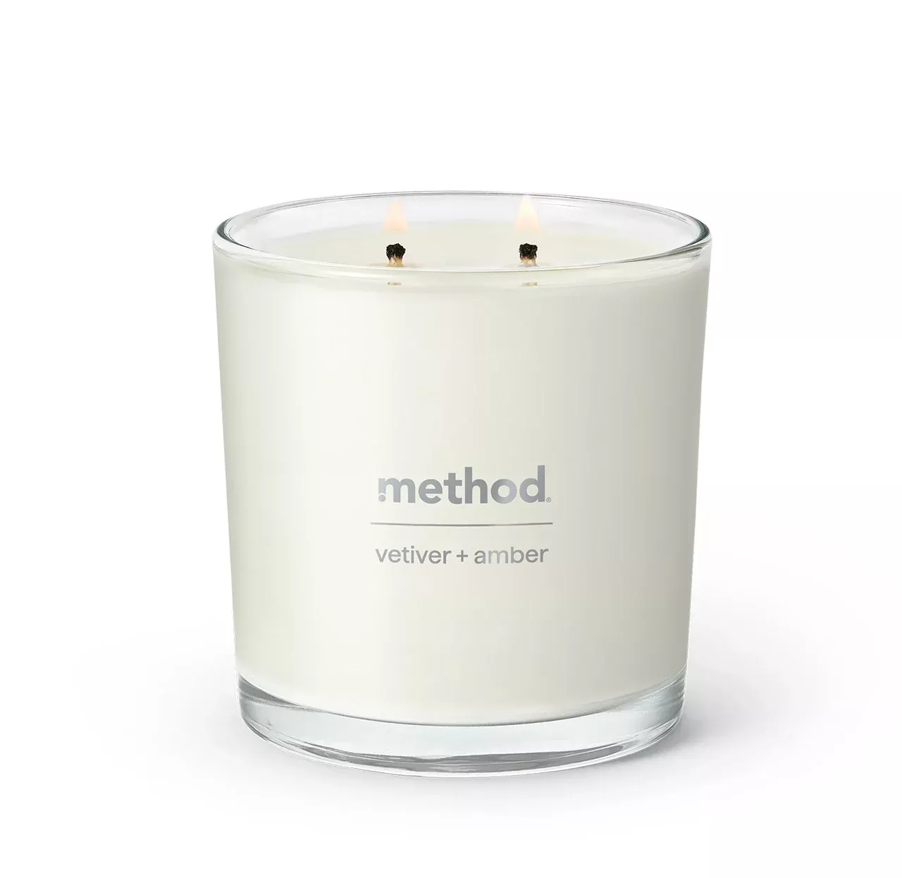 premium soy candle - vetiver + amber, 14 oz– method products