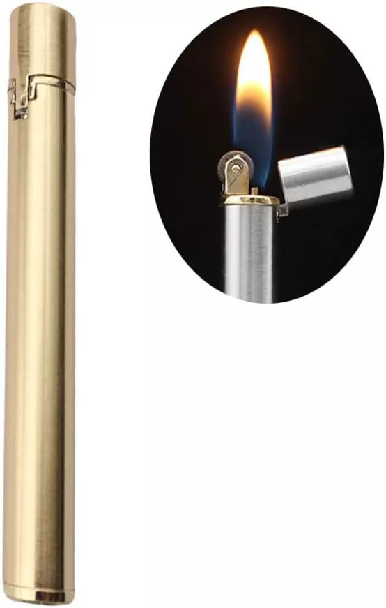 (Without Butane) Metal Lighter Slim Soft Flame Women’s Exclusive Lighter Gift