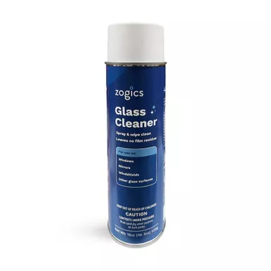 Zogics Glass Cleaning Spray, Aerosol 19 oz Spray Bottle